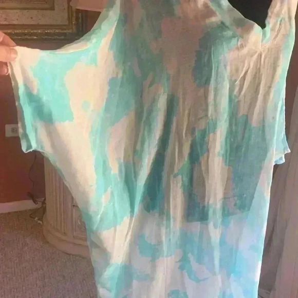 Sofia Print Dress Handmade In Italy From Boutique one Size.  D7 - Picture 9 of 9